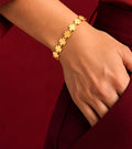 Golden Floral Link Bangle