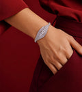 Clear Marquise Statement Bangle