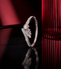 Rainbow Crystal Leaf Bangle