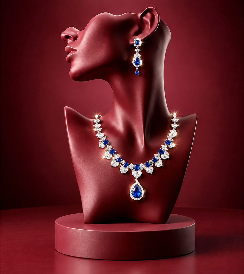 Crystal Vine Necklace Set