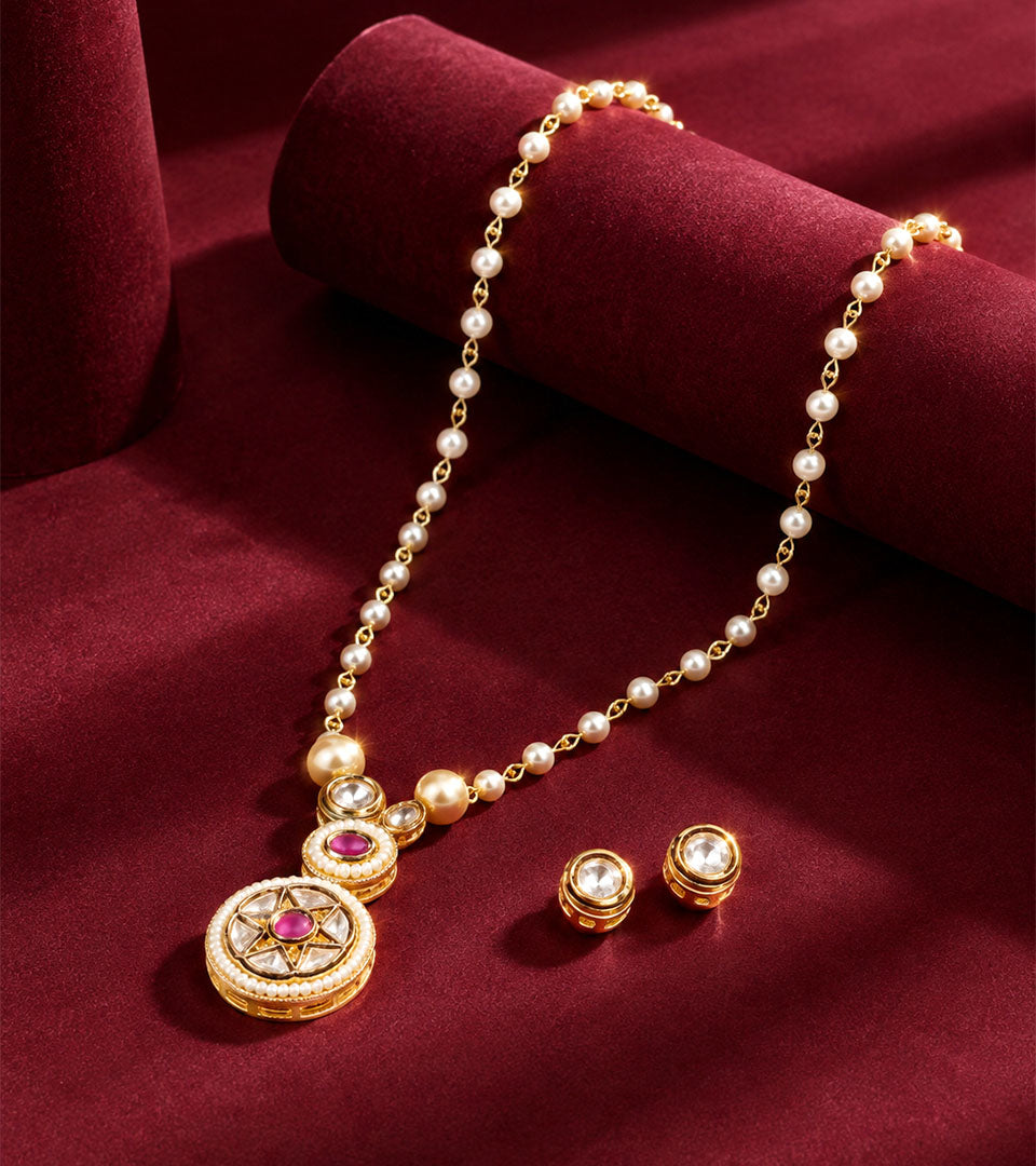 Red Vine Dangle Jewellery Set