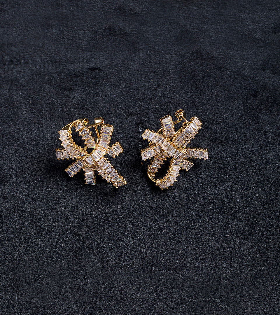 Silver Double Chain | Brass & 18K Gold Plated | Loop Earrings