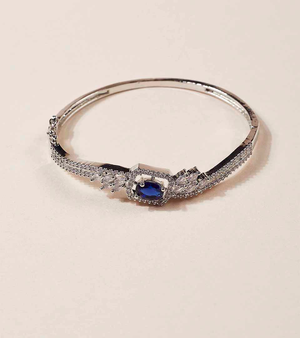 Blue Centre Crossover Bangle