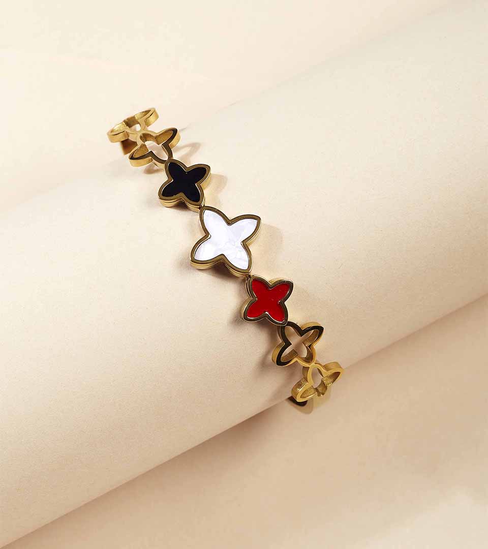 Multicolour Star Motif Bangle