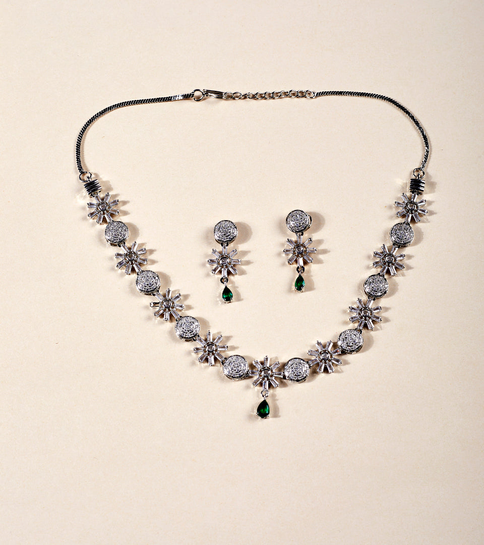 Floral Green Drop Set