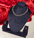 Champagne Leaf Necklace Set