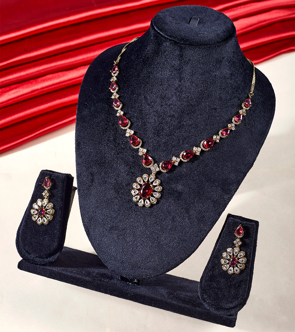 Bronze Teardrop Jewellery Set