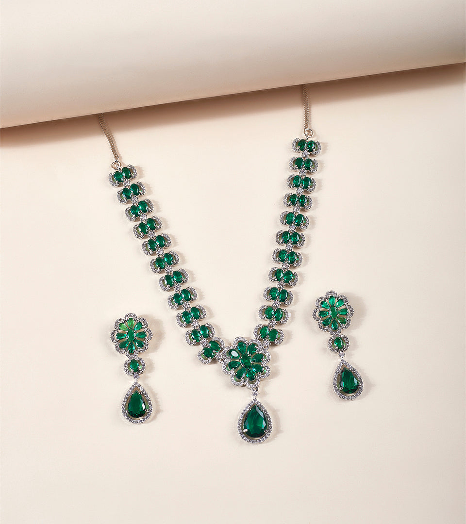 Turquoise Beaded Tassel Set