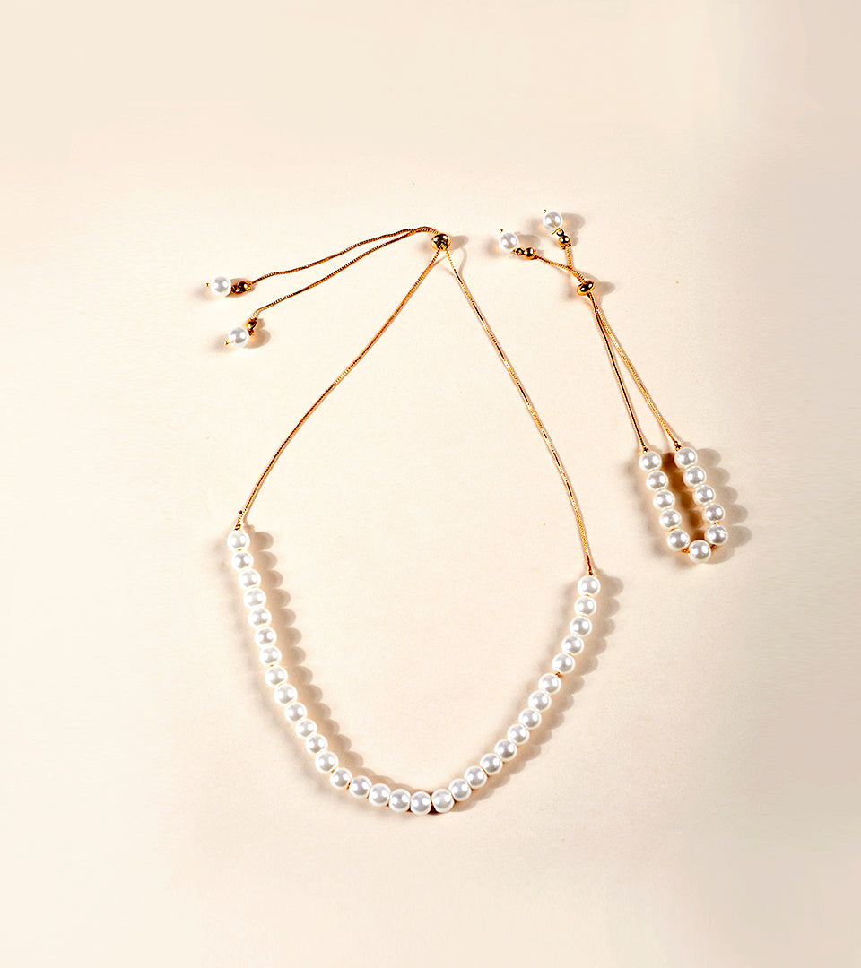 White Strand Jewellery Set