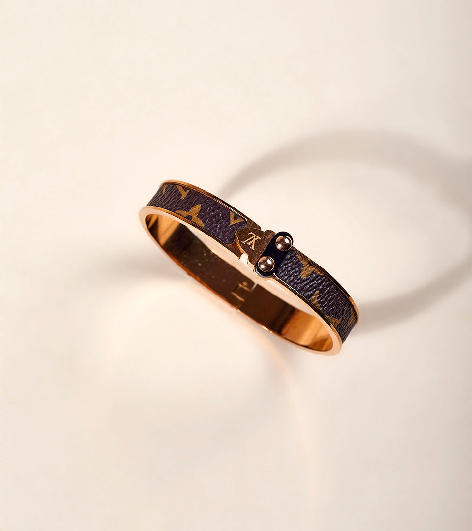 Rose Gold-Tone Channel Cuff Bangle
